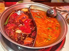 贵州现舀红酸汤和牛牛油鸳鸯锅底-江北北火锅馆·公路夜市(魏公村店)