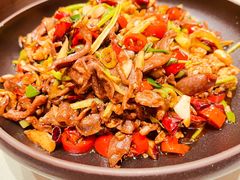 香菜炒鸡胗-将相和·海鲜蒸饺大连菜