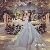 头纱也是有婚纱一样的重工订珠