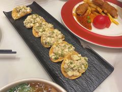 脆炸香椿豆腐-天龙宝严素食馆(大兴善寺店)