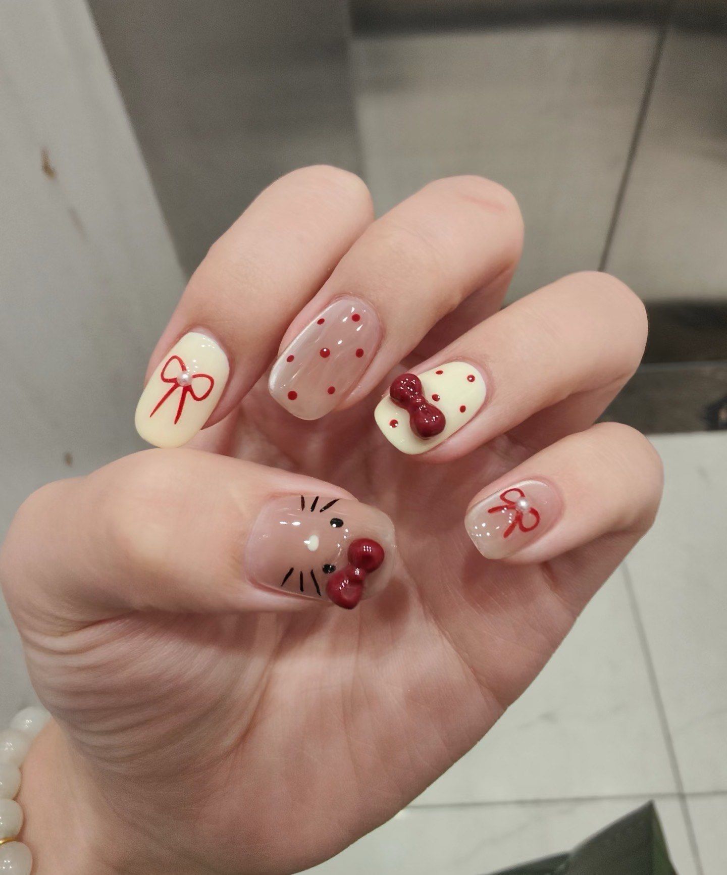 hellokitty 可爱小短甲 春季美甲💅