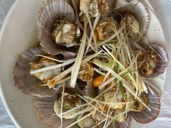 油泼扇贝-1910老鲁味海鲜·戳子肉·青岛菜(金沙滩店)