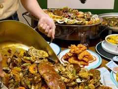 -东来菜馆•手抓海鲜家常菜•海鲜锅贴(鸽子窝店)