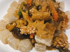 三鲜焖子-添福来墨鱼饺子 · 海鲜东北菜(泡崖店)