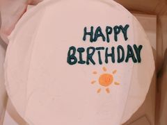 蓝色简约蛋糕-亦家cake·0卡糖