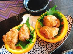 日本特色炸鸡配橙篮-羽山料理