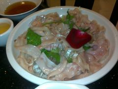 非常新鲜的鸭肠还是鹅肠哦-蜀九香火锅(彩虹店)