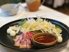 三年金钱火腿配大理手撕乳扇-泓0871臻选云南菜·味庄