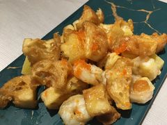 台湾菠萝油条虾-明珠海港大酒店