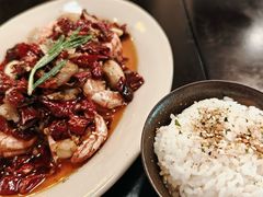 辣呛迷迭香深海红虾佐蘑菇-小食院简餐厅