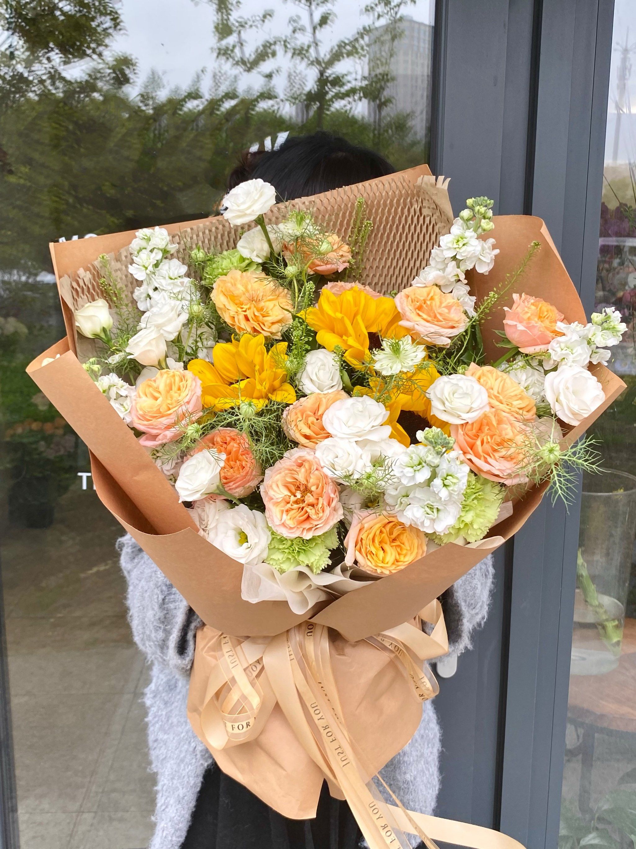 森系向日葵花束