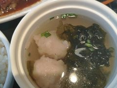 紫菜鱼丸汤-百事佳烧鸭牛腩(上海虹桥站店)