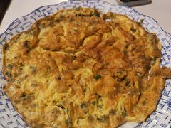 葱花煎蛋饼-百年粉蒸牛肉