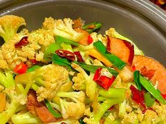 干锅有机菜花-小河盐帮·私家菜·烤鸭(三元桥·霄云路店)