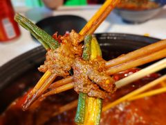 秋葵牛肉-钢管厂五区小郡肝串串香(南山店)