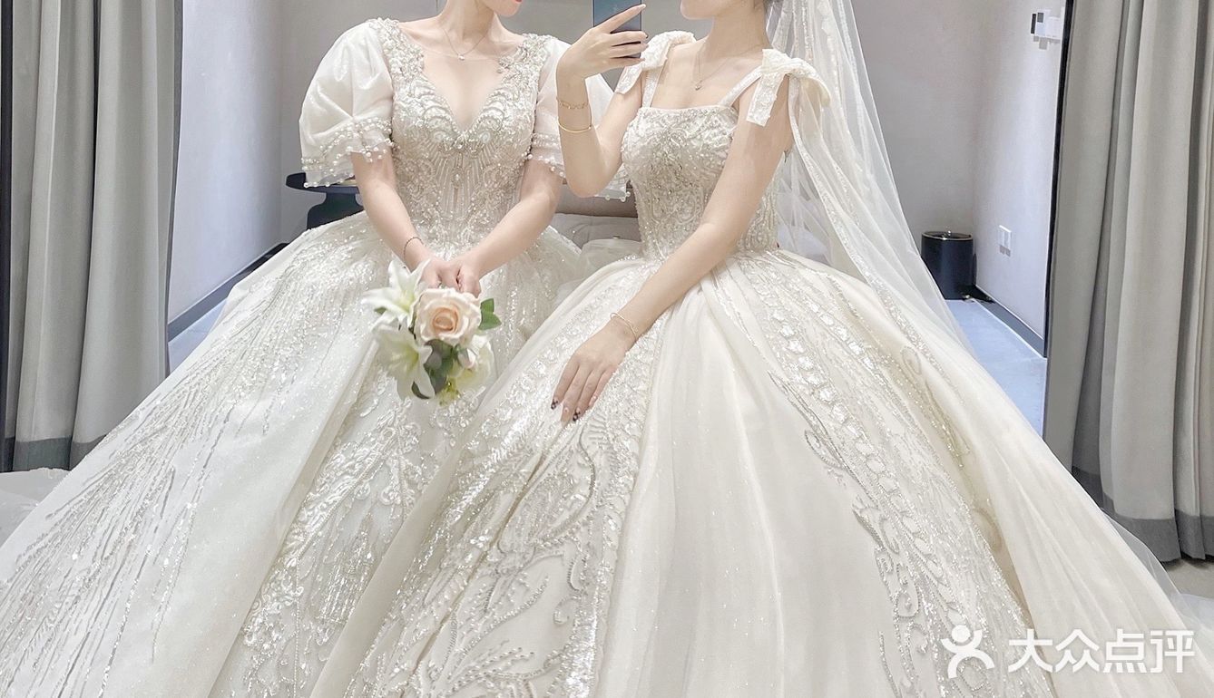在抖音被疯狂点赞评论｜即白婚纱👰‍♀️