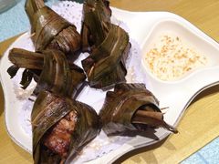 泰式香兰叶包鸡-玖月时尚泰式餐厅