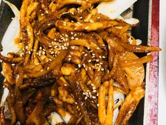 铁板鱿鱼须-韩宫宴烤肉·料理(宝山万达店)