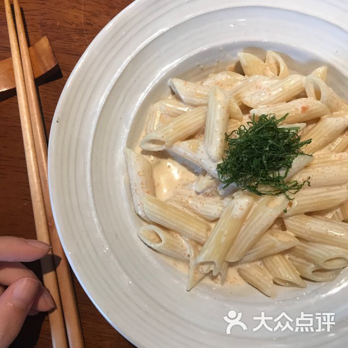 明太子奶油斜管面