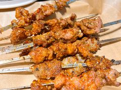 特色碳烤羊肉串-老兰家传统烧烤炒菜泡馍(小南门店)