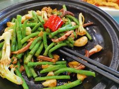 鱿鱼脚菜花啫豆角-粤盛海鲜平价店(洛溪食街店)