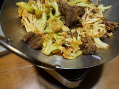 干锅有机花菜牛腩-黄泥岗·地道湖北菜(奥特莱斯店)