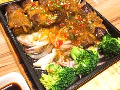 铁板烧汁茄子-粤港餐厅(禹州商业广场店)