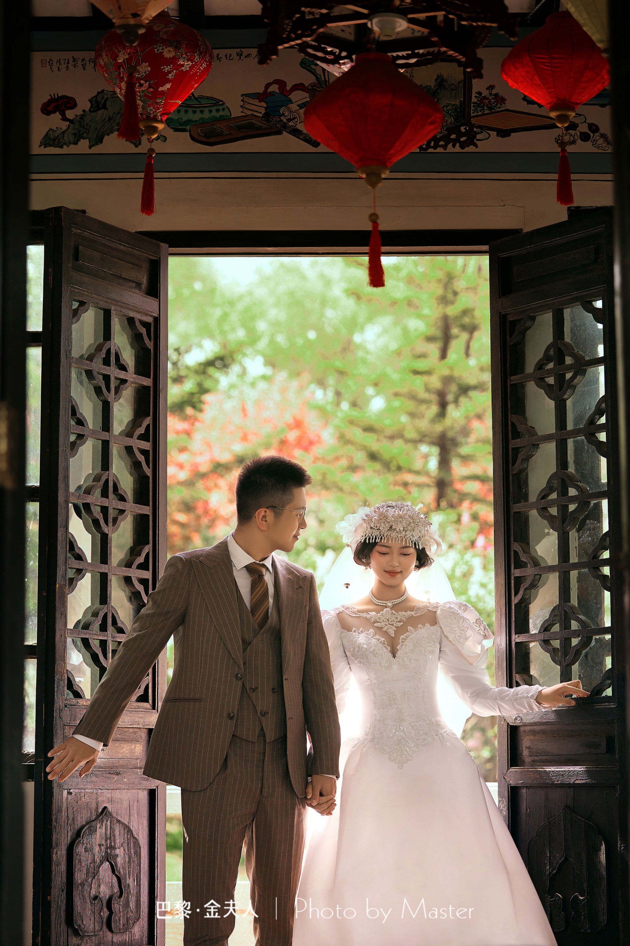 新中式园林复古民国婚纱照60