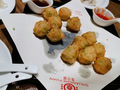 香芹鲜虾球-双合园·海鲜水饺青岛菜(万佳广场店)