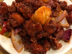 椒香虾仁爆鸡球-陈傻子餐厅(世纪都会店)