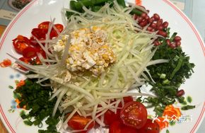 Ancient Method Green Papaya Salted Egg Salad