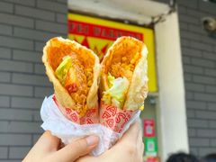 -小红车炸蛋葱油饼