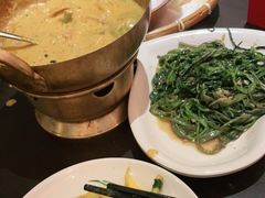 马拉盏炒通菜-大头虾越式风味餐厅(光明广场店)