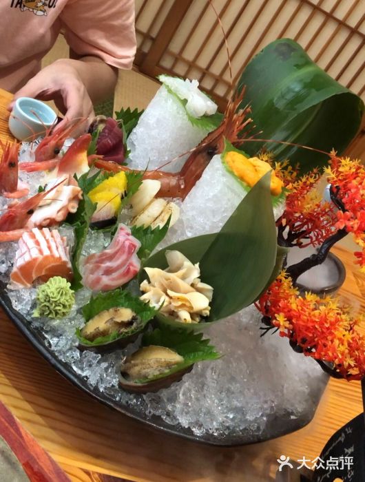 鲁山人日本料理·放题·套餐(松卫北路店)鲁山人刺身拼盘图片