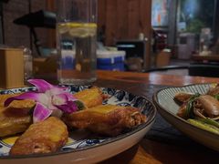 咸蛋黄酱香鸡翅-上楼私房菜(院士路店)