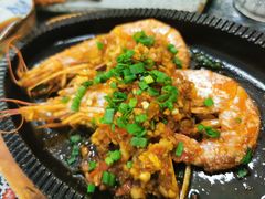 铁板蒜蓉大虾-菊上料理(蜀山银泰百货店)