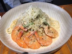 芝士蘑菇鲜虾意大利面-BE BRIGHT KITCHEN(正佳广场店)