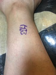 脚踝-墨無界刺青TATTOO