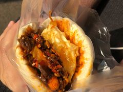 -清真马乐贝腊牛肉蛋黄菜夹馍(马蓉洒金桥店)