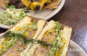 Shrimp Cake Sandwich