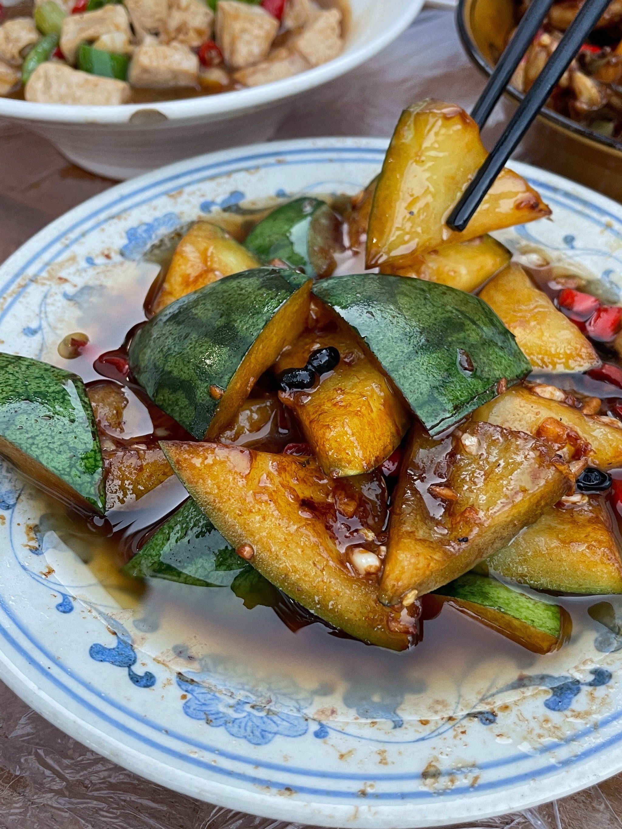 炒西瓜皮 我的天第一次吃