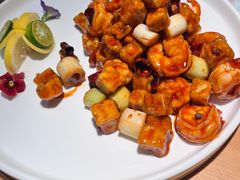 宫爆茄香虾球-王慧洁开口虾水饺·地道东北菜(银泰城店)