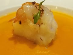 龙虾汤蛋底蒸九节虾-三利音·东方司宴(外滩店)