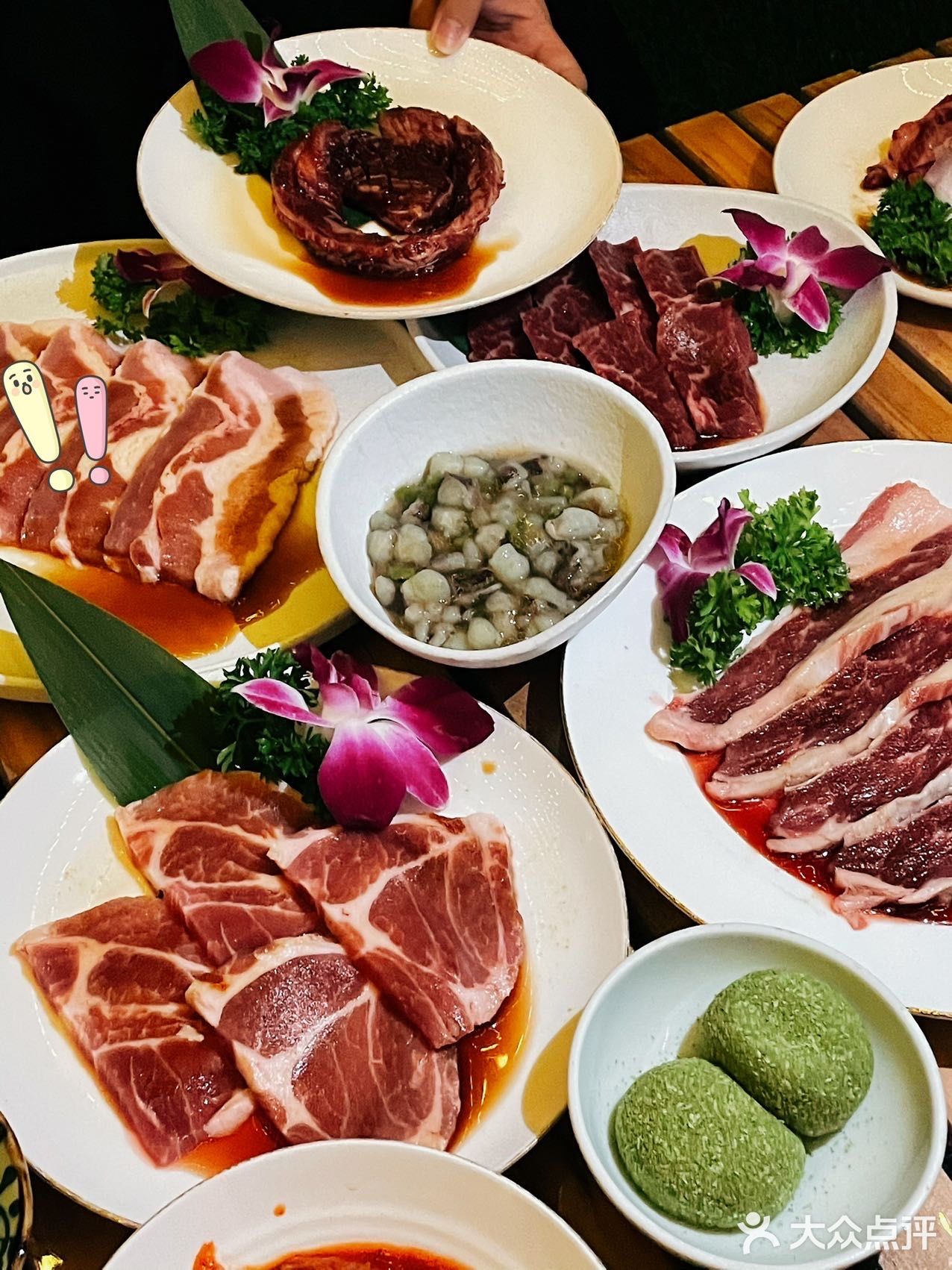 五花肉、牛板筋、排、黑猪梅花肉. 统统必点