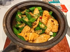 豆酱秋葵炒山药-南拳十三姨·潮汕砂锅粥·粤菜(西单大悦城店)