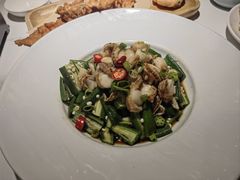 秋葵拌扇贝-双合园·海鲜水饺青岛菜(万佳广场店)