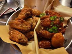 炸鸡一半一半-富乐满韩国正宗炸鸡韩国料理(虹泉路店)