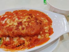 茄汁焗猪扒饭-旺角宝港式茶餐厅(寮步店)