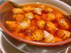 古越陈酿煮花螺-杭州西子湖四季酒店·金沙厅