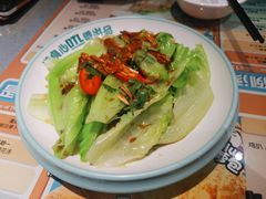 红葱头豉油捞生菜梗-大头力茶餐厅(花都融创茂店)